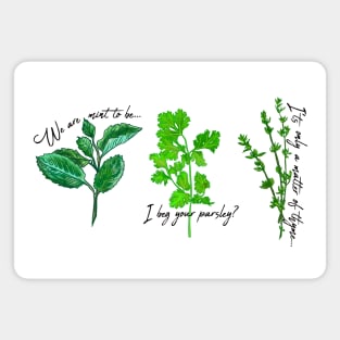 Funny Herbs Magnet